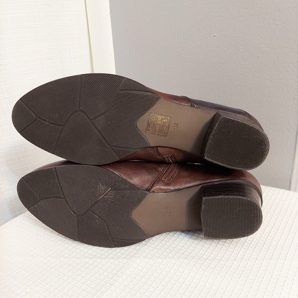 Regade Le Ciel Patchwork Leather Booties Low Heel… - image 7